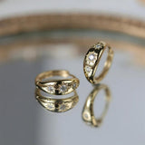 Boako 925 Silver Small Hoops Earring Star Texture Cartilage Circle Ear Jewelry