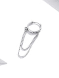 925 Sterling Silver Pearl Chain Earring for Girl Party