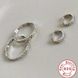 925 Sterling Silver Interwoven Earrings For Women
