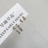 925 Sterling Silver Interwoven Earrings For Women