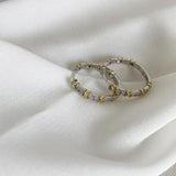 925 Sterling Silver Interwoven Earrings For Women