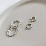 925 Sterling Silver Interwoven Earrings For Women