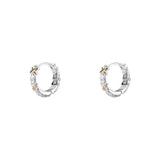 925 Sterling Silver Interwoven Earrings For Women
