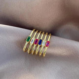 Vintage CZ Zircon Hoop Earrings for Women