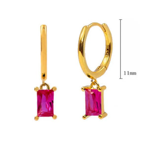 925 Silver Crystal Hoop Earring Multi-style Stud Jewelry