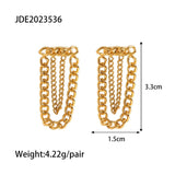 Uworld PVD Plated Chain Tassel Drop Dangle Earring Hypo-Allergenic