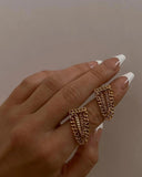 Uworld PVD Plated Chain Tassel Drop Dangle Earring Hypo-Allergenic