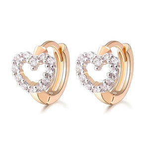 CZ Hoop Earrings For Women Zirconia Earings 4E40
