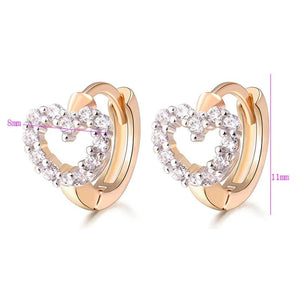 CZ Hoop Earrings For Women Zirconia Earings 4E40