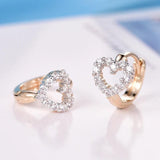 CZ Hoop Earrings For Women Zirconia Earings 4E40
