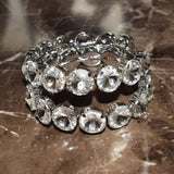 Crystal Gems Hoop Earrings Jewelry Boutique Daily Statement Accessories