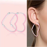 925 Silver Double Hoop Drop Earrings DIY Jewelry