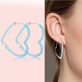 925 Silver Double Hoop Drop Earrings DIY Jewelry
