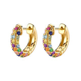 CZ Zircon Piercing Hoop Earrings for Women