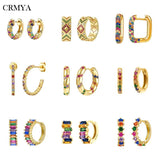 CZ Zircon Piercing Hoop Earrings for Women