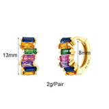 CZ Zircon Piercing Hoop Earrings for Women