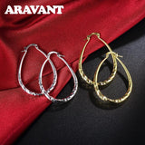 925 Silver 18K Hoop Earring Women Jewelry