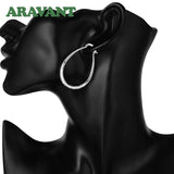 925 Silver 18K Hoop Earring Women Jewelry