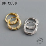 925 Silver Zircon Earrings Charm Allergy-Free Party Accessories