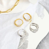 925 Silver Zircon Earrings Charm Allergy-Free Party Accessories