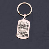 Personalized Family Thanksgiving Gift Stainless Steel Dog Tag Keychain