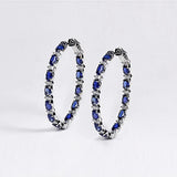 Zircon Hoop Earrings Daily Wearable Accessories Dance Party Jewelry