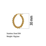 Stainless Steel Small Hoop Earrings for Women Oval Ear Jewelry