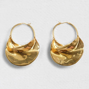 Large Enamel Hoop Earrings for Women Statement Huggie Earrings