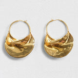 Large Enamel Hoop Earrings for Women Statement Huggie Earrings