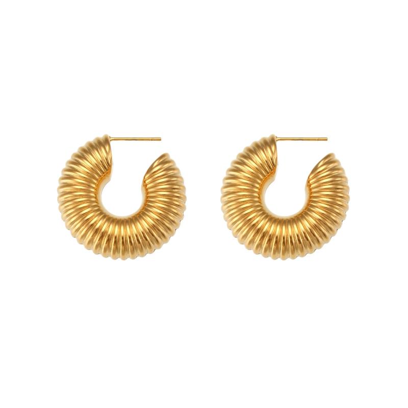 Bold Hoop Earrings Stainless Steel Jewelry Statement Earring
