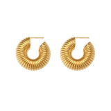 Bold Hoop Earrings Stainless Steel Jewelry Statement Earring