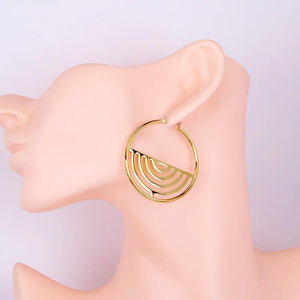 Stainless Steel 304 Hoop Earrings for Women Circle Ear Jewelry