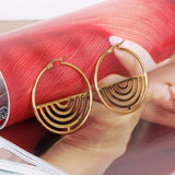 Stainless Steel 304 Hoop Earrings for Women Circle Ear Jewelry