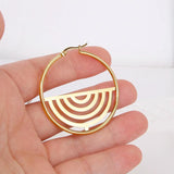Stainless Steel 304 Hoop Earrings for Women Circle Ear Jewelry