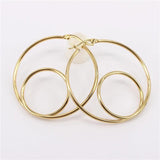 Exaggerated Hoop Earrings Real Photo Display