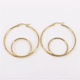 Exaggerated Hoop Earrings Real Photo Display