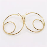 Exaggerated Hoop Earrings Real Photo Display