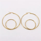 Exaggerated Hoop Earrings Real Photo Display