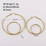 Exaggerated Hoop Earrings Real Photo Display