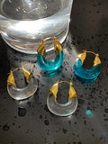 Geometric Transparent Resin Hoop Earrings for Women