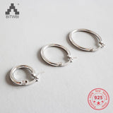 Geometric Hollow Earrings in 925 Sterling Silver