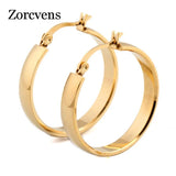 Stainless Steel Hoop Earrings 2 Colors Gift