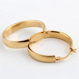 Stainless Steel Hoop Earrings 2 Colors Gift