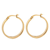Stainless Steel Hoop Earrings 2 Colors Gift