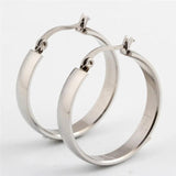 Stainless Steel Hoop Earrings 2 Colors Gift