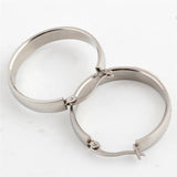 Stainless Steel Hoop Earrings 2 Colors Gift