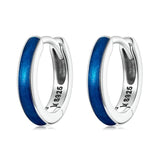 925 Silver European Hoop Earrings Small Ear buckles Girl Jewelry