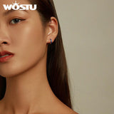 925 Silver European Hoop Earrings Small Ear buckles Girl Jewelry