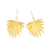 Personality Woman Party Leaf Hoop Earrings Jewelry