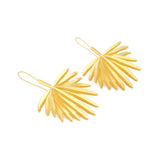 Personality Woman Party Leaf Hoop Earrings Jewelry
